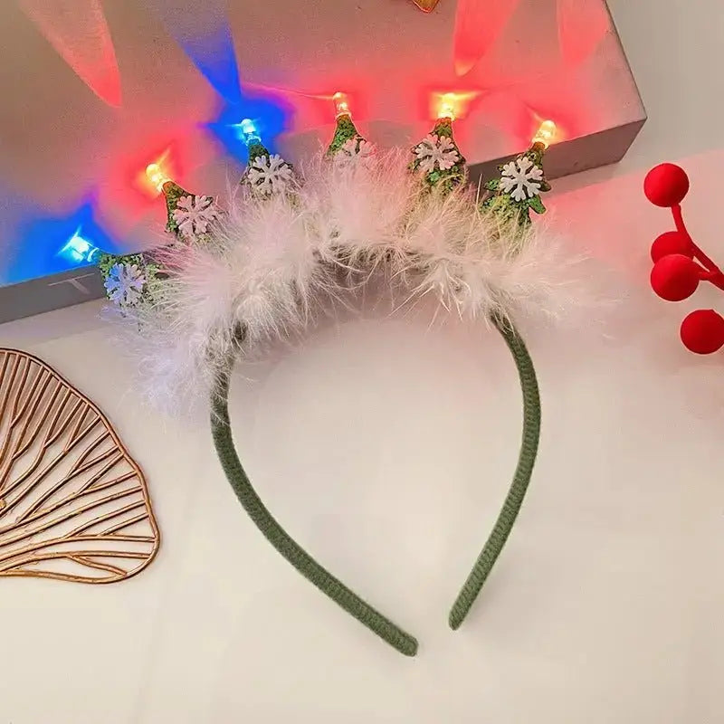 Light - Up Snowflake Headband - Festive Christmas Accessory for Women - Xandu Limited