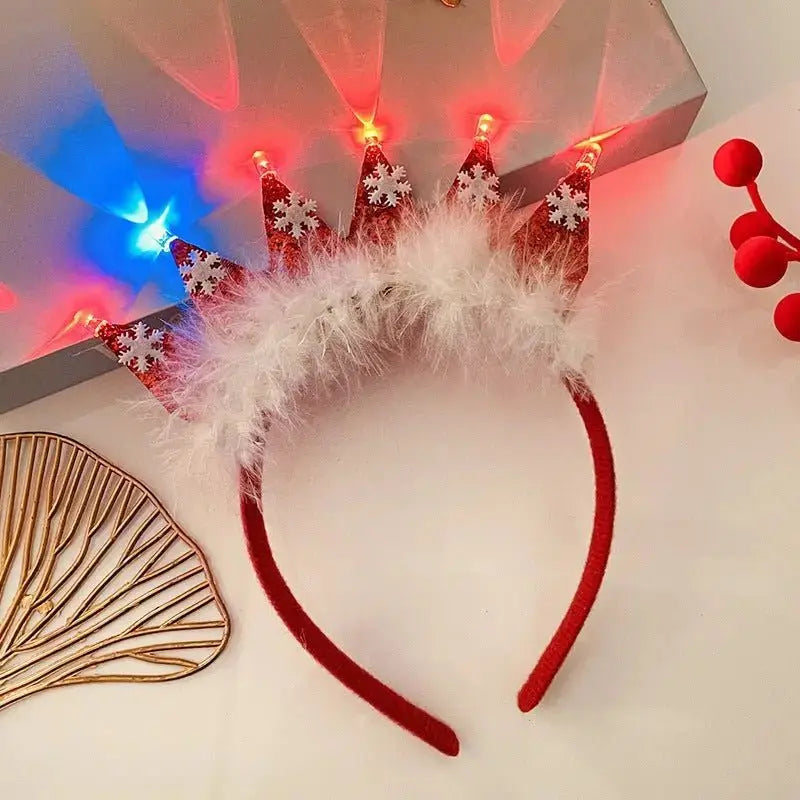 Light - Up Snowflake Headband - Festive Christmas Accessory for Women - Xandu Limited