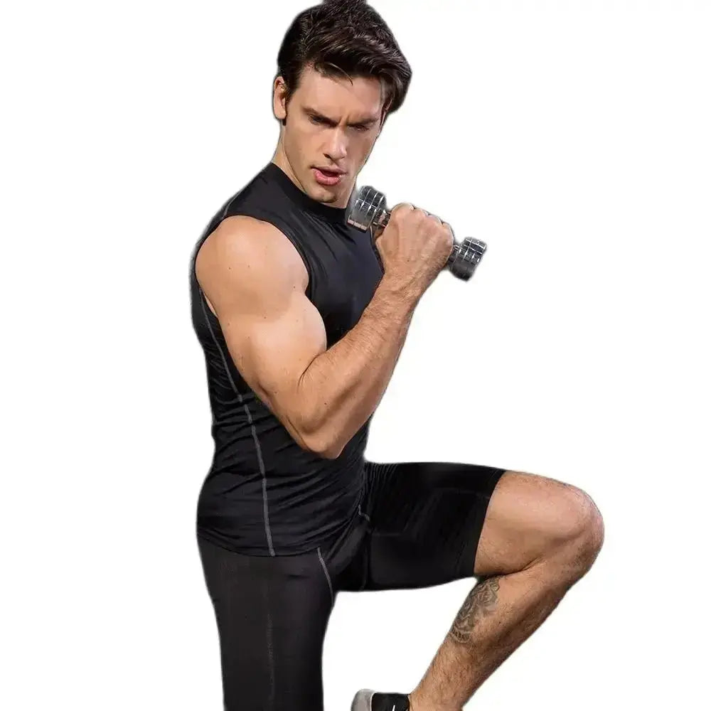 Men’s Compression Sport Tight Tank – Supportive, Sleek Performance - Xandu Limited