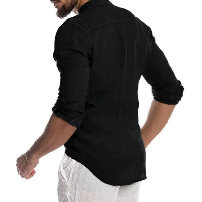 Men's Linen long sleeve Shirt - Xandu Limited