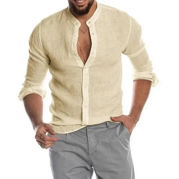 Men's Linen long sleeve Shirt - Xandu Limited