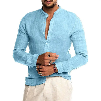 Men's Linen long sleeve Shirt - Xandu Limited