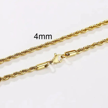 Men's Long Stainless Steel Rope Necklace - Durable & Modern Design Xandu Limited