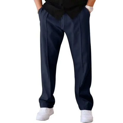 Men's Sports Trousers - Casual Loose Straight Pants with Drawstring - Xandu Limited