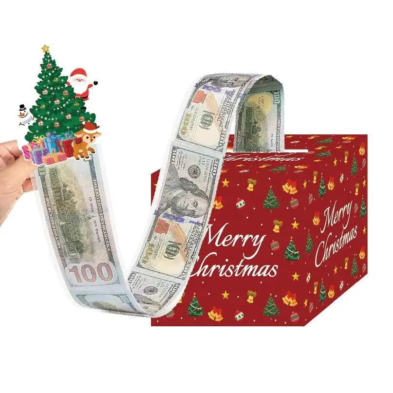 Red Christmas Money Box Christmas Party Decoration - Xandu Limited