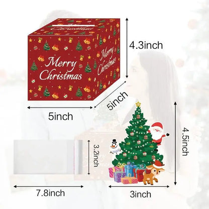 Red Christmas Money Box Christmas Party Decoration - Xandu Limited