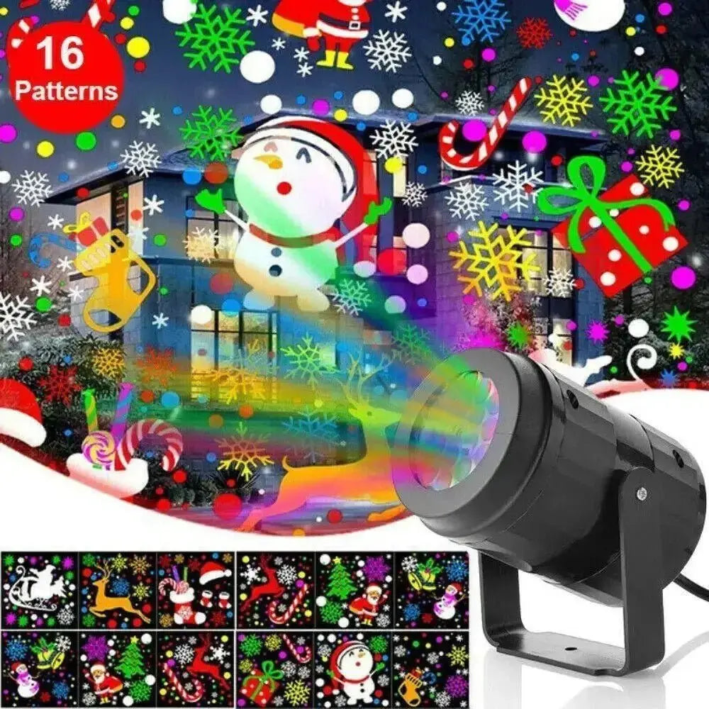 Rotating Snowflake Projector Light - LED Christmas Party Outdoor Decor - Xandu Limited