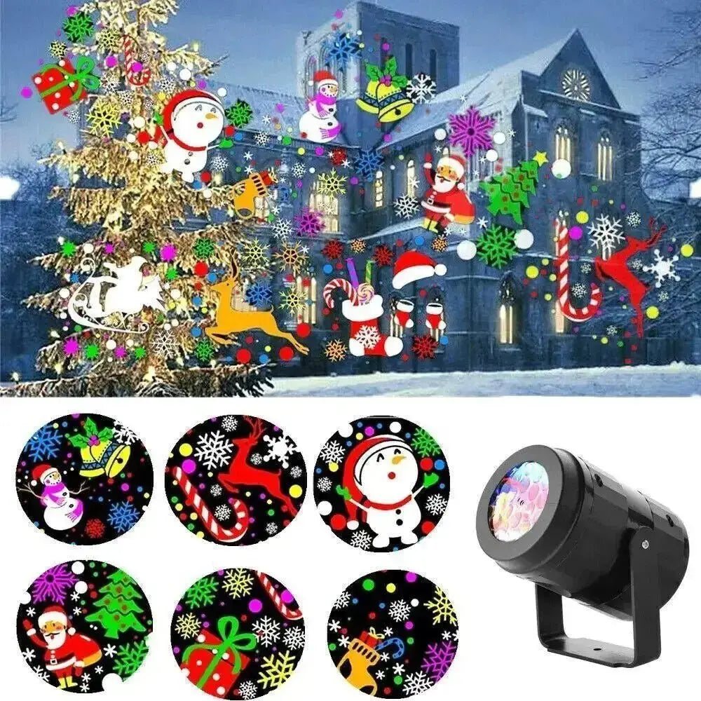 Rotating Snowflake Projector Light - LED Christmas Party Outdoor Decor - Xandu Limited