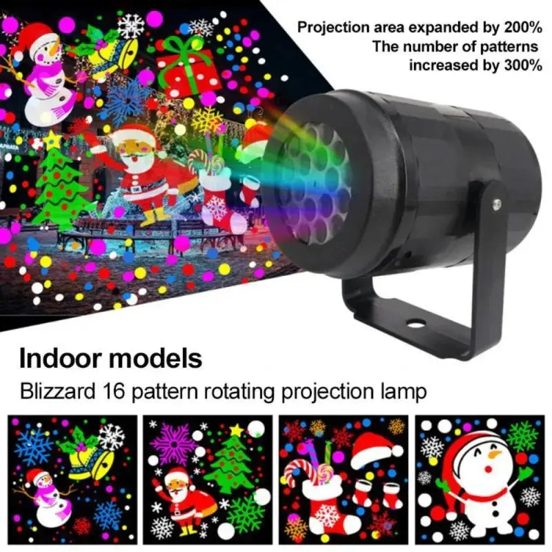 Rotating Snowflake Projector Light - LED Christmas Party Outdoor Decor - Xandu Limited