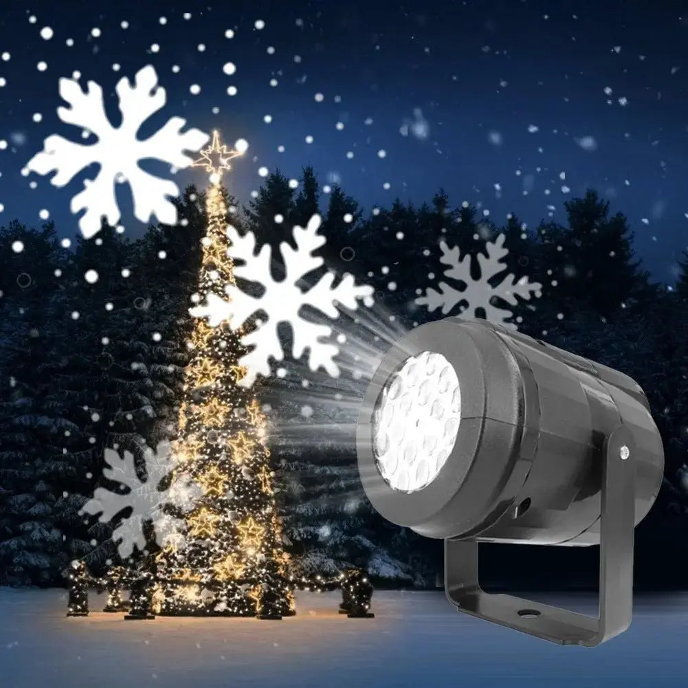 Rotating Snowflake Projector Light - LED Christmas Party Outdoor Decor - Xandu Limited