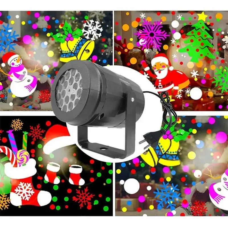 Rotating Snowflake Projector Light - LED Christmas Party Outdoor Decor - Xandu Limited