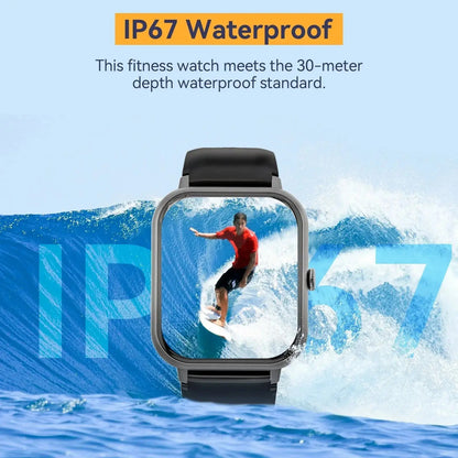 SmartWatch (black) with IP67 Waterproof Rating – Stylish & Durable - Xandu Limited