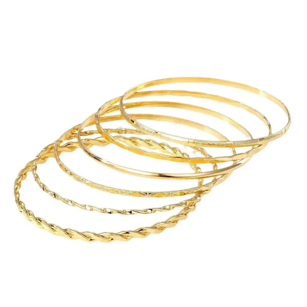 Stackable Bracelets: Gold Chains - Xandu Limited