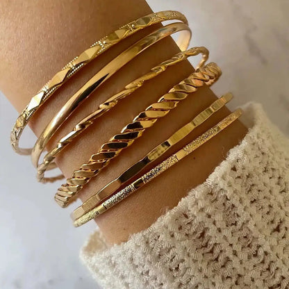 Stackable Bracelets: Gold Chains - Xandu Limited