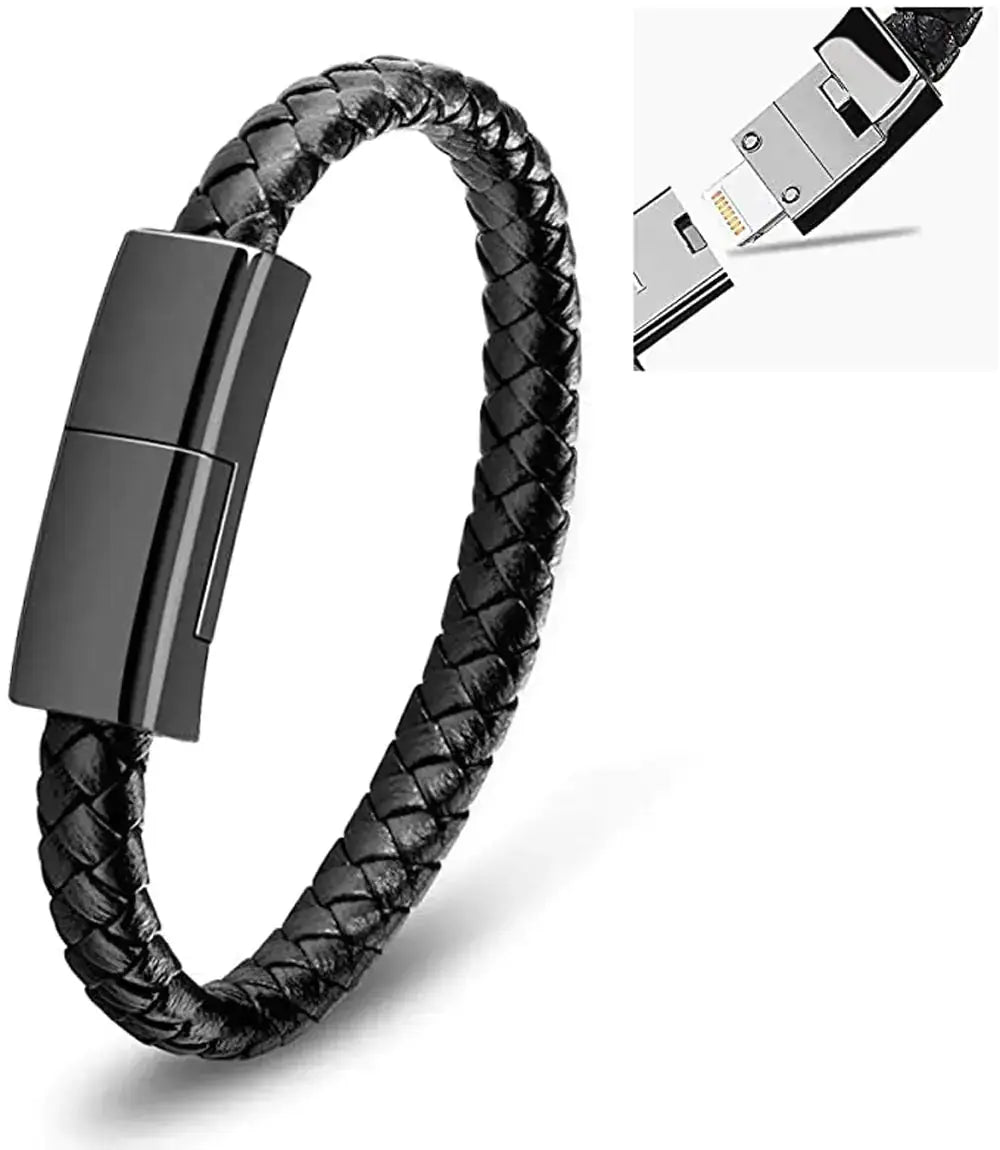 USB Charging Cable Bracelet - Stylish, Portable Power on the Go - Xandu Limited