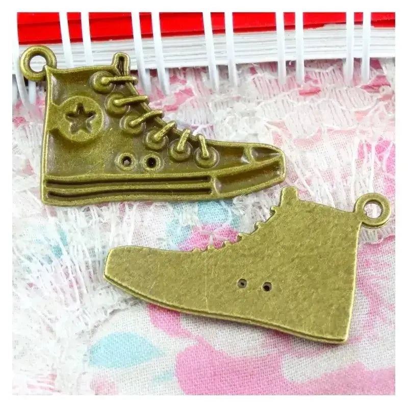 Unisex Bronze Earrings Shoe Pendants - Trendy Fashion Jewelry - Xandu Limited