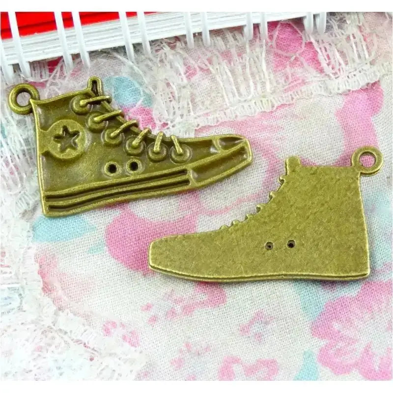 Unisex Bronze Earrings Shoe Pendants - Trendy Fashion Jewelry - Xandu Limited