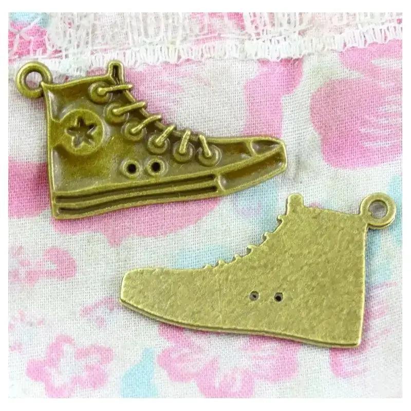 Unisex Bronze Earrings Shoe Pendants - Trendy Fashion Jewelry - Xandu Limited