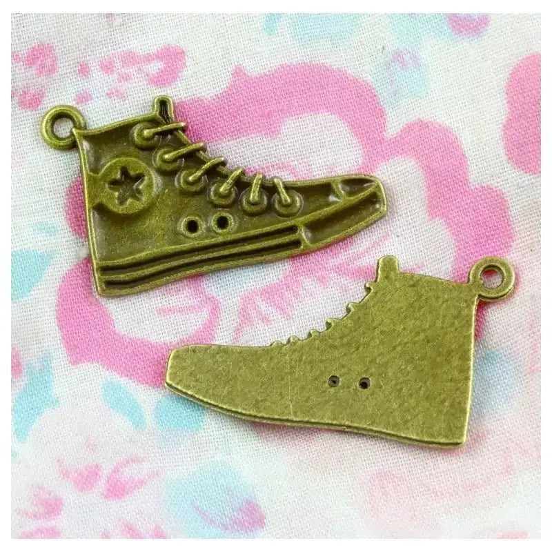 Unisex Bronze Earrings Shoe Pendants - Trendy Fashion Jewelry - Xandu Limited