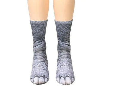 Unisex Long Animal Paw 3D Socks - Xandu Limited