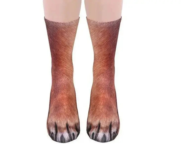 Unisex Long Animal Paw 3D Socks - Xandu Limited