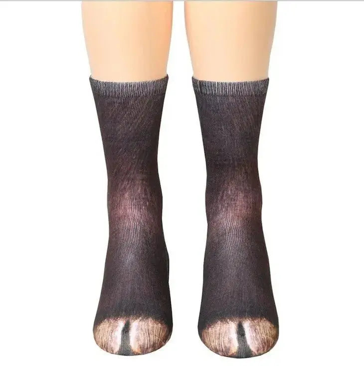 Unisex Long Animal Paw 3D Socks - Xandu Limited