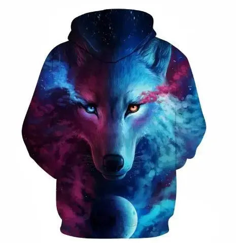 Wolf Printed Hoodies Men 3D Sweatshirt - Xandu Limited