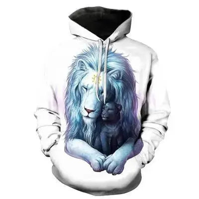 Wolf Printed Hoodies Men 3D Sweatshirt - Xandu Limited