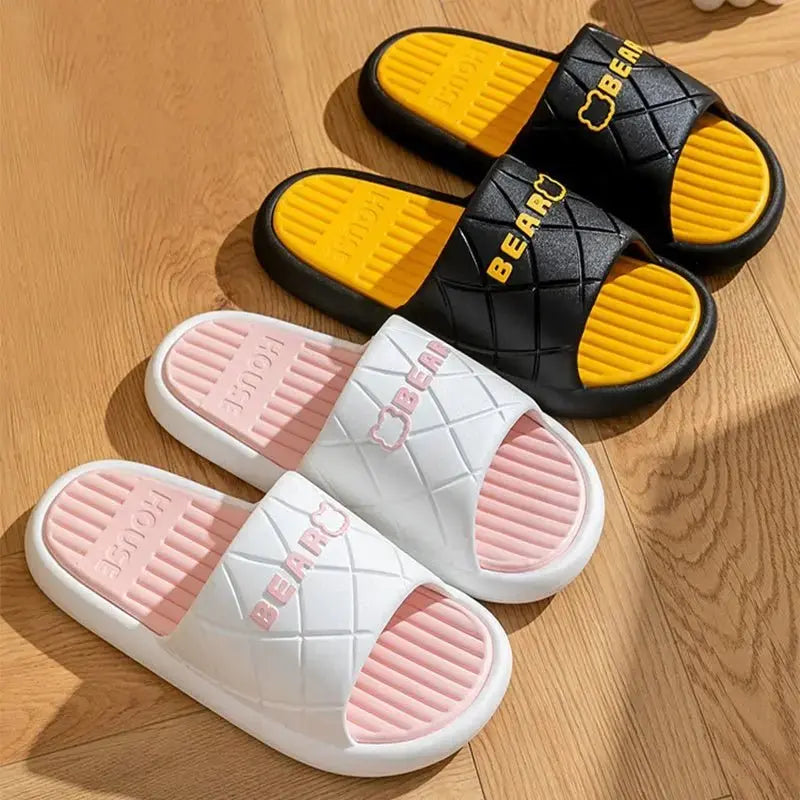 Women's Anti - slip Striped Indoor Sandals - Xandu Limited