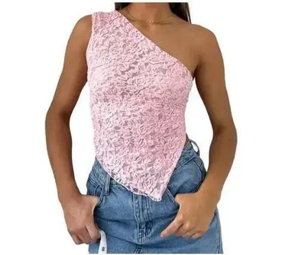 Women's Asymmetrical backless lace Vest - Xandu Limited