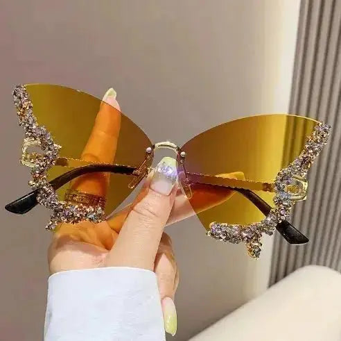 Women's Diamond Butterfly Sunglasses – Glamorous, Elegant Eyewear - Xandu Limited