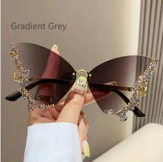 Women's Diamond Butterfly Sunglasses – Glamorous, Elegant Eyewear - Xandu Limited