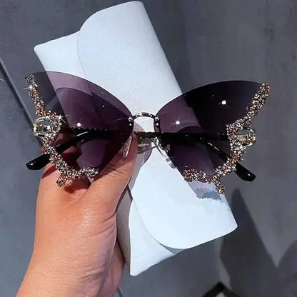 Women's Diamond Butterfly Sunglasses – Glamorous, Elegant Eyewear - Xandu Limited