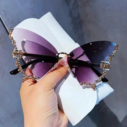 Women's Diamond Butterfly Sunglasses – Glamorous, Elegant Eyewear - Xandu Limited