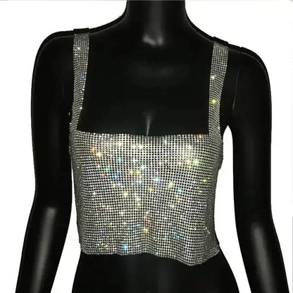 Women's Glitter Nightclub Tank Top - Xandu Limited