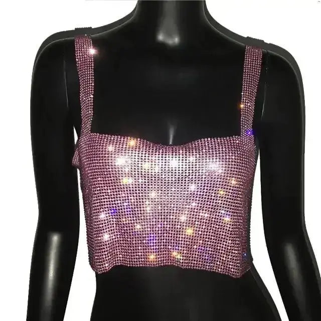 Women's Glitter Nightclub Tank Top - Xandu Limited