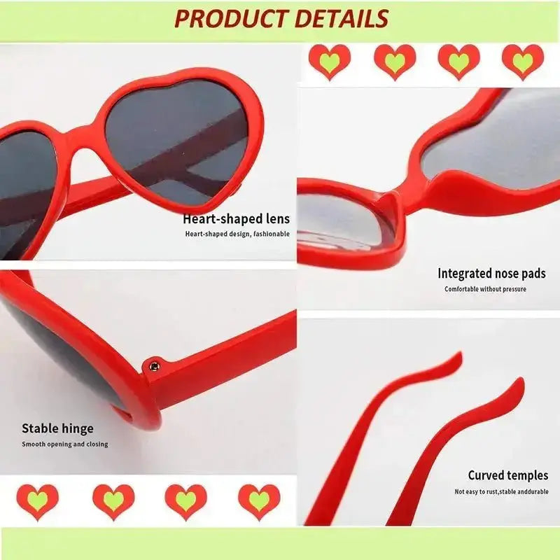 Women's Heart Shaped Sunglasses – Fun, Fashionable & Trendy Eyewear - Xandu Limited