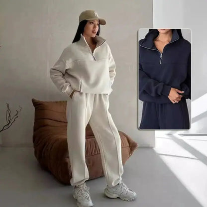 Women's Jogging Suit Zip up Coat Pants - Xandu Limited