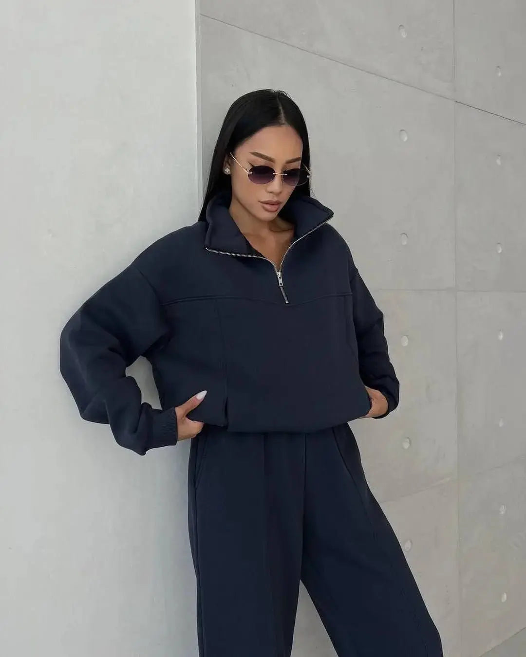 Women's Jogging Suit Zip up Coat Pants - Xandu Limited