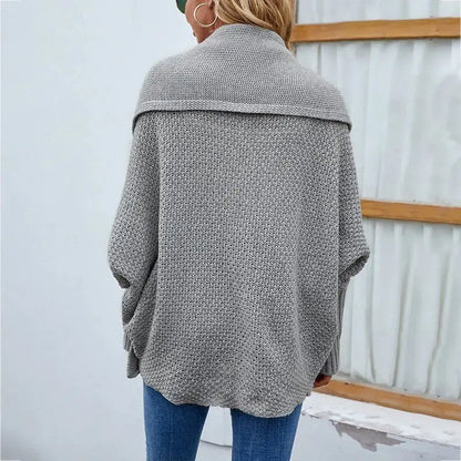 Women's Loose Knitted solid color Sweater - Xandu Limited