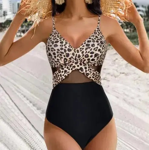 Women's Mesh Cross - Strap Swimsuit: Summer Chic - Xandu Limited