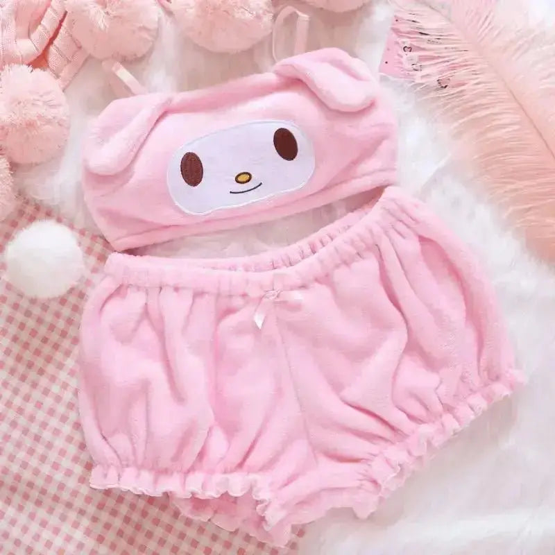 Women's Mymelody Kuromi Cinnamoroll 2 - piece Pajamas - Xandu Limited