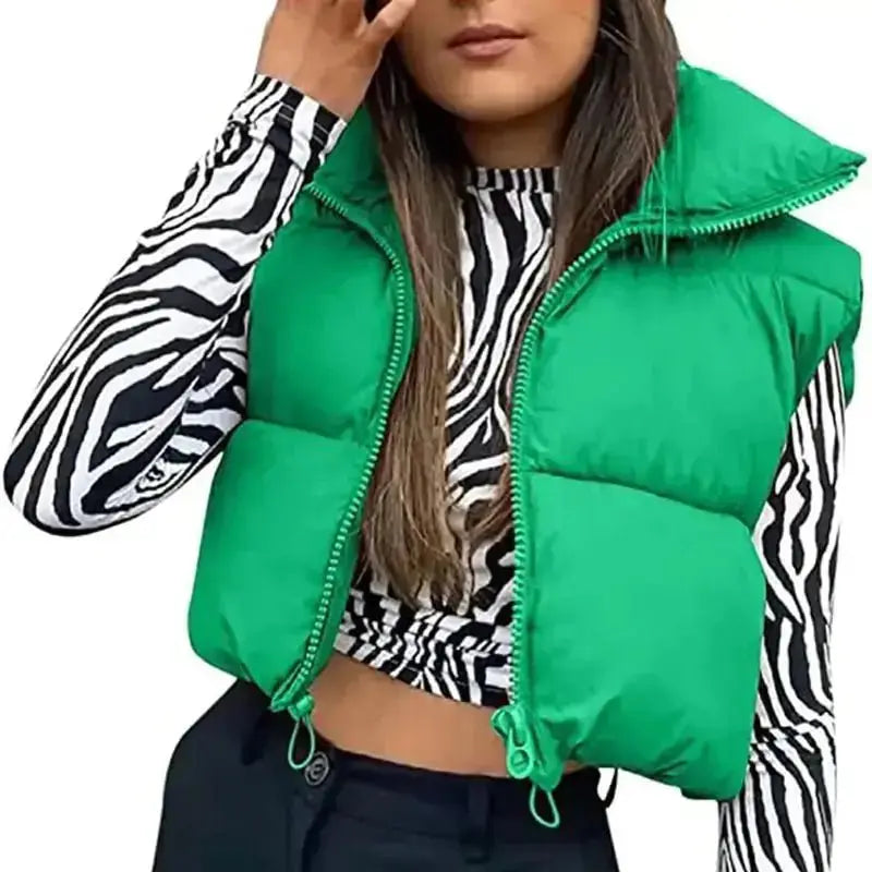 Women's Quilted Vest Winter Jacket - Xandu Limited