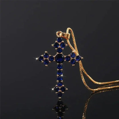 Women's Religious Cross Necklace - Elegant Faith - Inspired Jewelry - Xandu Limited