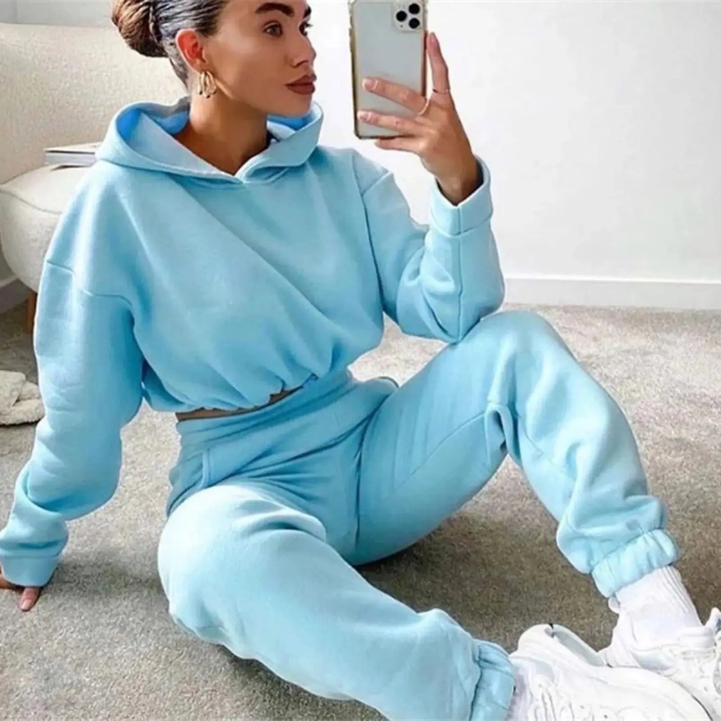 Women's Sexy Joggers: Long Sleeve Hoodie & Sweats - Xandu Limited