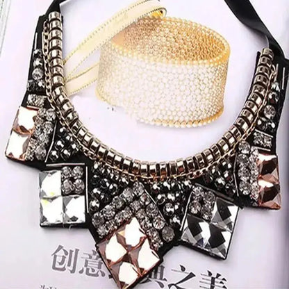 Women's Statement Choker Necklace - Bold & Elegant Fashion Accessory - Xandu Limited