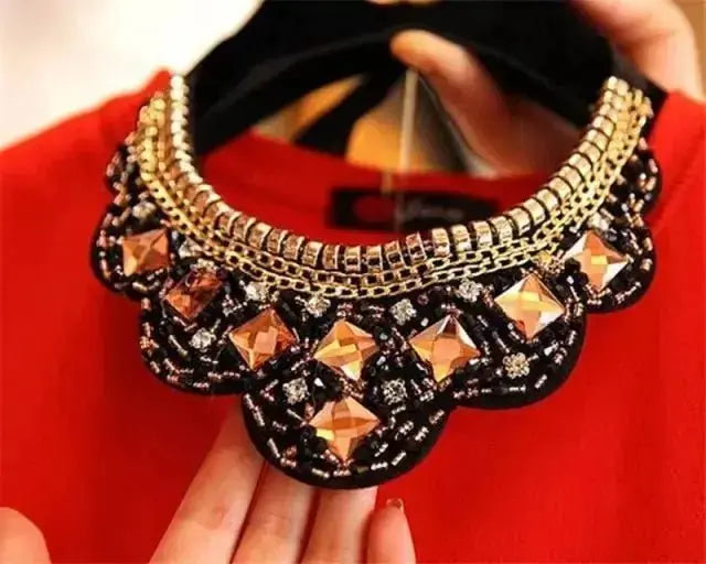 Women's Statement Choker Necklace - Bold & Elegant Fashion Accessory - Xandu Limited