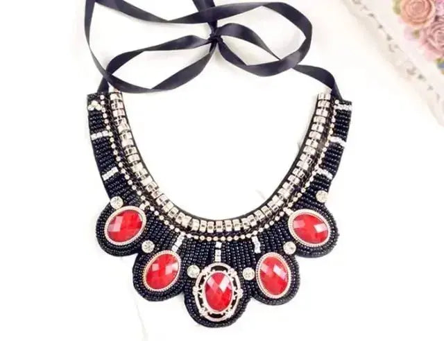 Women's Statement Choker Necklace - Bold & Elegant Fashion Accessory - Xandu Limited