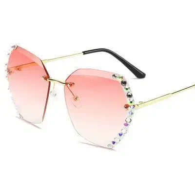 Women's UV Protection Diamond Sunglasses – Elegant, Sparkling Eyewear - Xandu Limited