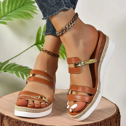 Women's Wedges with Hemp Heels - Xandu Limited